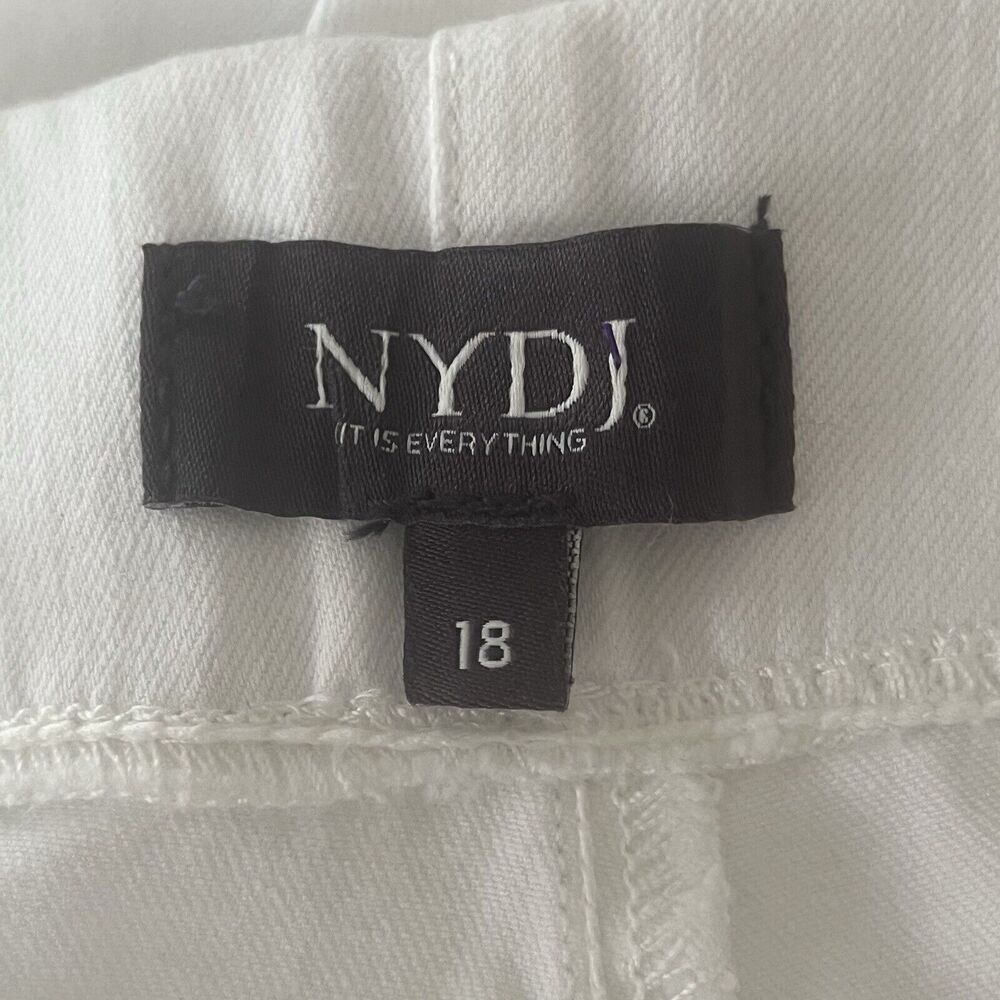 NWT NYDJ Women's Alina Jeans Size 18 Lift x Tuck Pull On Skinny Optic White - Picture 11 of 14